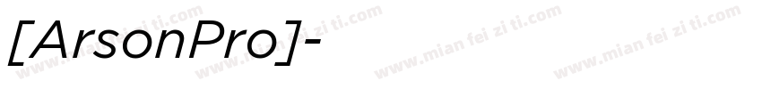 [ArsonPro]字体转换